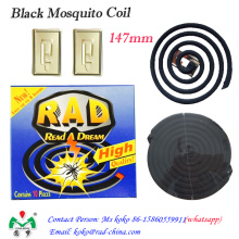 Schwarze Mückenspule, rauchfreie Mückenspule, abweisende Mückenspule